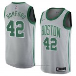 Maglia Boston Celtics Al Horford #42 Citta 2018 Grigio