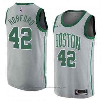 Maglia Boston Celtics Al Horford #42 Citta 2018 Grigio