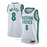 Maglia Boston Celtics Jayson Tatum #8 Citta 2020-21 Bianco