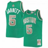 Maglia Boston Celtics Kevin Garnett NO 5 Mitchell & Ness 2007-08 Verde