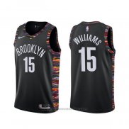 Maglia Brooklyn Nets Alan Williams #15 Citta Nero