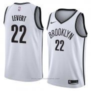 Maglia Brooklyn Nets Caris Levert #22 Association 2017-18 Bianco