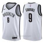 Maglia Brooklyn Nets Demarre Carroll #9 Association 2017-18 Bianco