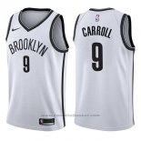 Maglia Brooklyn Nets Demarre Carroll #9 Association 2017-18 Bianco