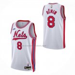 Maglia Brooklyn Nets Egor Demin No 8 Classic 2026-27 Bianco