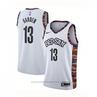 Maglia Brooklyn Nets James Harden #13 Citta 2020 Bianco