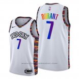 Maglia Brooklyn Nets Kevin Durant #7 Citta LGBTQ Pride Night 2020 Bianco