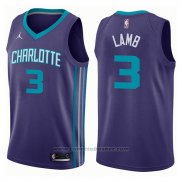 Maglia Charlotte Hornets Jeremy Lamb #3 Statement 2017-18 Viola