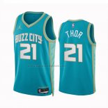 Maglia Charlotte Hornets Jt Thor #21 Citta 2023-24 Verde