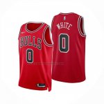 Maglia Chicago Bulls Coby White No 0 Icon 2025-26 Rosso
