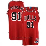 Maglia Chicago Bulls Dennis Rodman #91 Retro Rosso