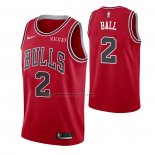 Maglia Chicago Bulls Lonzo Ball NO 2 Icon 2021 Rosso