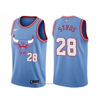 Maglia Chicago Bulls Max Strus #28 Citta Blu