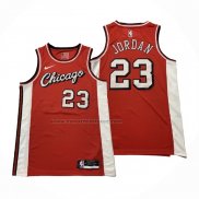 Maglia Chicago Bulls Michael Jordan NO 23 Citta 2021-22 Rosso