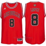 Maglia Chicago Bulls Robin Lopez #8 Rosso
