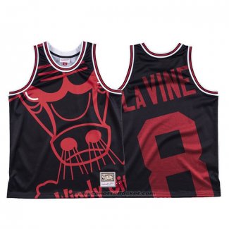 Maglia Chicago Bulls Zach Lavine #8 Mitchell & Ness Big Face Nero