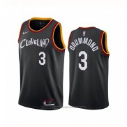 Maglia Cleveland Cavaliers Andre Drummond #3 Citta 2020-21 Nero