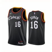 Maglia Cleveland Cavaliers Cedi Osman #16 Citta 2020-21 Nero