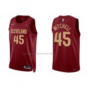 Maglia Cleveland Cavaliers Donovan Mitchell #45 Icon 2022-23 Rosso