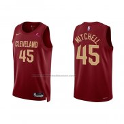 Maglia Cleveland Cavaliers Donovan Mitchell #45 Icon 2022-23 Rosso