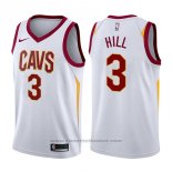 Maglia Cleveland Cavaliers George Hill #3 Association 2017-18 Bianco