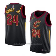 Maglia Cleveland Cavaliers Larry Nance Jr. #24 Statement 2018 Nero