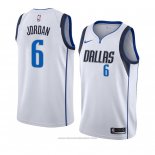 Maglia Dallas Mavericks Deandre Jordan #6 Association 2018-19 Bianco