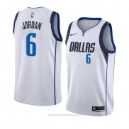 Maglia Dallas Mavericks Deandre Jordan #6 Association 2018-19 Bianco