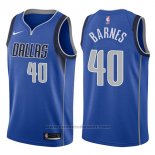 Maglia Dallas Mavericks Harrison Barnes #40 Icon 2017-18 Blu