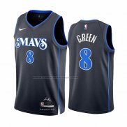 Maglia Dallas Mavericks Josh Green #8 Citta 2023-24 Blu