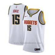 Maglia Denver Nuggets Nikola Jokic #15 Association 2018-19 Bianco