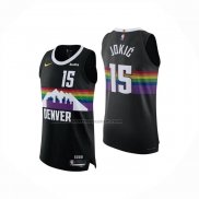 Maglia Denver Nuggets Nikola Jokic No 15 Citta Authentic 2025-26 Nero
