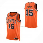 Maglia Denver Nuggets Nikola Jokic No 15 Classic 2026-27 Arancione