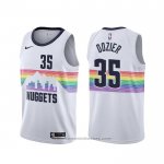 Maglia Denver Nuggets P.j. Dozier #35 Citta Bianco