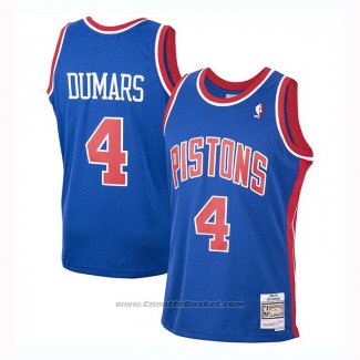 Maglia Detroit Pistons Joe Dumars #4 Mitchell & Ness 1988-89 Blu