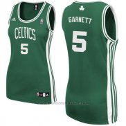 Maglia Donna Boston Celtics Kevin Garnett #5 Verde