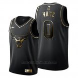 Maglia Golden Edition Chicago Bulls Coby White #0 Nero