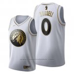 Maglia Golden Edition Minnesota Timberwolves D'angelo Russell #0 2019-20 Bianco