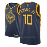 Maglia Golden State Warriors Jacob Evans III #10 Citta 2018-19 Blu