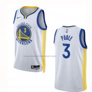 Maglia Golden State Warriors Jordan Poole #3 Association 2022-23 Bianco