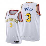 Maglia Golden State Warriors Jordan Poole #3 Classic Edition Bianco