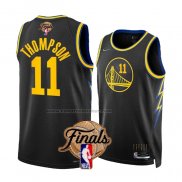 Maglia Golden State Warriors Klay Thompson #11 Citta 2022 NBA Finals Nero