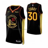 Maglia Golden State Warriors Stephen Curry No 30 Citta 2023-24 Blu