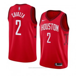 Maglia Houston Rockets Chris Chiozza #2 Earned 2018-19 Rosso