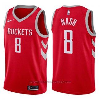 Maglia Houston Rockets Le'bryan Nash #8 2017-18 Rosso