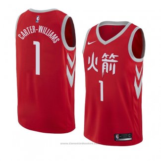 Maglia Houston Rockets Michael Carter Williams #1 Citta 2018 Rosso