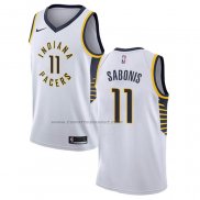 Maglia Indiana Pacers Domantas Sabonis NO 11 Association Bianco