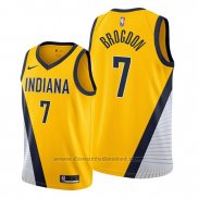 Maglia Indiana Pacers Malcolm Brogdon #7 Statement Edition Giallo