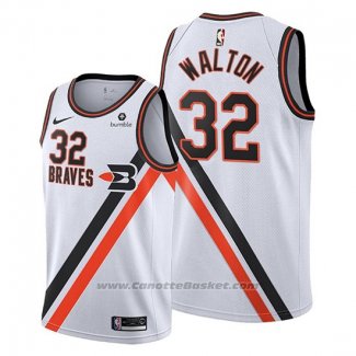 Maglia Los Angeles Clippers Bill Walton #32 Classic Edition 2019-20 Bianco