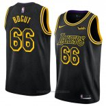 Maglia Los Angeles Lakers Andrew Bogut #66 Citta 2018 Nero